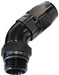 Aeroflow Performance Black Finish. Suits 100 & 450 Series Hose 45° Male ORB Full Flow Swivel Hose End -6 ORB to -8AN AF544-08-06BLK Autofit