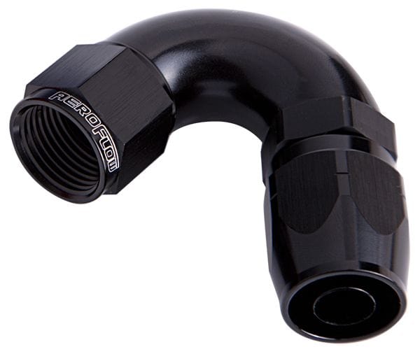 Aeroflow Performance Black Finish. Suits 100 & 450 Series Hose 550 Series Cutter One-Piece Full Flow Swivel 120° Hose End -8AN AF554-08BLK Autofit