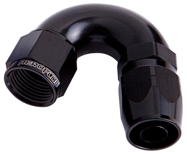 Aeroflow Performance Black Finish. Suits 100 & 450 Series Hose 550 Series Cutter One-Piece Full Flow Swivel 150° Hose End -4AN AF555-04BLK Autofit