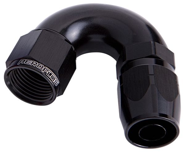 Aeroflow Performance Black Finish. Suits 100 & 450 Series Hose 550 Series Cutter One-Piece Full Flow Swivel 150° Hose End -8AN AF555-08BLK Autofit