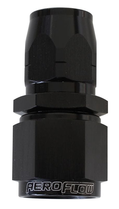 Aeroflow Performance Black Finish. Suits 100 & 450 Series Hose 550 Series Cutter Style One Piece Straight Stepped Hose End -12AN to -16 Hose AF Autofit