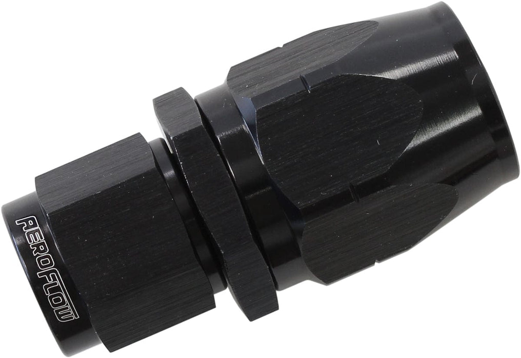 Aeroflow Performance Black Finish. Suits 100 & 450 Series Hose 550 Series Cutter Style One Piece Straight Stepped Hose End -6AN to -8 Hose AF50 Autofit