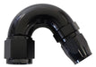 Aeroflow Performance Black Finish. Suits 100 & 450 Series Hose 550 Series Cutter Style One Piece Swivel 150° Stepped Hose End -16AN to -12 Hose Autofit