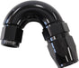 Aeroflow Performance Black Finish. Suits 100 & 450 Series Hose 550 Series Cutter Style One Piece Swivel 150° Stepped Hose End -6AN to -8 Hose A Autofit