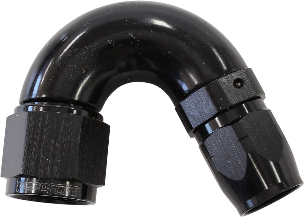 Aeroflow Performance Black Finish. Suits 100 & 450 Series Hose 550 Series Cutter Style One Piece Swivel 150° Stepped Hose End -8AN to -6 Hose A Autofit