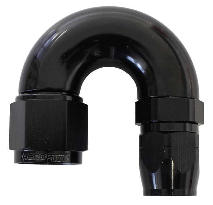 Aeroflow Performance Black Finish. Suits 100 & 450 Series Hose 550 Series Cutter Style One Piece Swivel 180° Stepped Hose End -10AN to -8 Hose Autofit