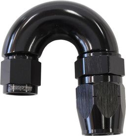 Aeroflow Performance Black Finish. Suits 100 & 450 Series Hose 550 Series Cutter Style One Piece Swivel 180° Stepped Hose End -6AN to -8 Hose A Autofit