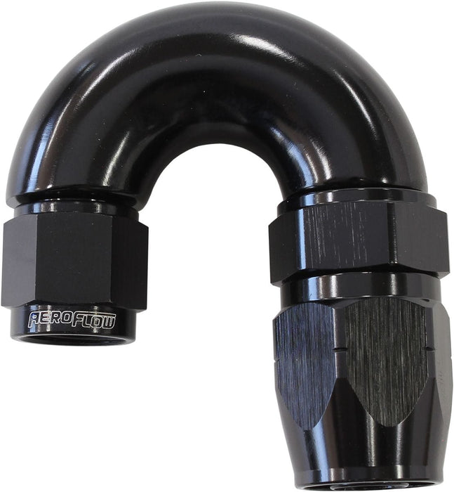 Aeroflow Performance Black Finish. Suits 100 & 450 Series Hose 550 Series Cutter Style One Piece Swivel 180° Stepped Hose End -6AN to -8 Hose A Autofit