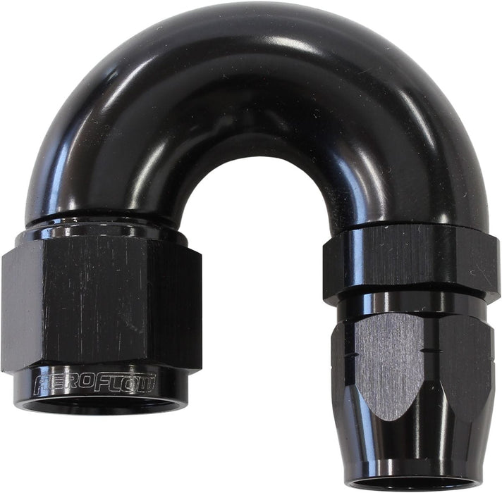 Aeroflow Performance Black Finish. Suits 100 & 450 Series Hose 550 Series Cutter Style One Piece Swivel 180° Stepped Hose End -8AN to -6 Hose A Autofit