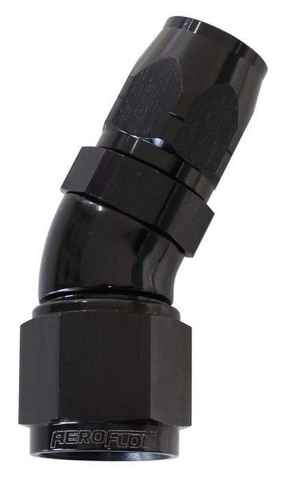 Aeroflow Performance Black Finish. Suits 100 & 450 Series Hose 550 Series Cutter Style One Piece Swivel 30° Stepped Hose End -16AN to -12 Hose Autofit