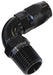 Aeroflow Performance Black Finish. Suits 100 & 450 Series Hose 90° Male NPT Full Flow Swivel Hose End 3/4" to -16AN AF529-16-12BLK Autofit