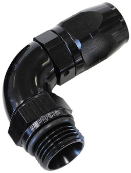 Aeroflow Performance Black Finish. Suits 100 & 450 Series Hose 90° Male ORB Full Flow Swivel Hose End -12 ORB to -10AN AF549-10-12BLK Autofit
