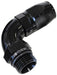 Aeroflow Performance Black Finish. Suits 100 & 450 Series Hose 90° Male ORB Full Flow Swivel Hose End -8 ORB to -6AN AF549-06-08BLK Autofit