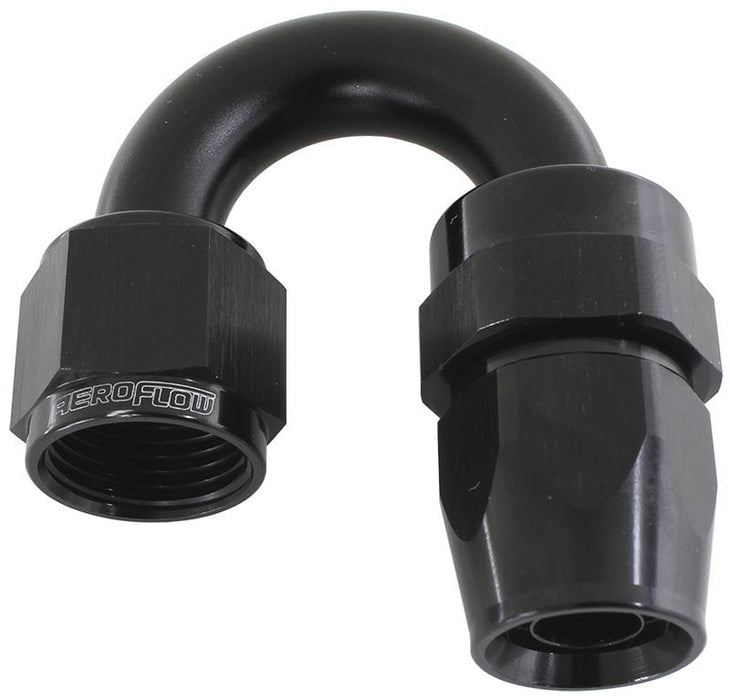 Aeroflow Performance Black Finish. Suits 200 & 250 Series Hose 200 Series PTFE 180° Hose End -6AN AF206-06DBLK Autofit