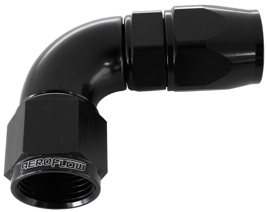 Aeroflow Performance Black Finish. Suits 200 & 250 Series Hose 570 Series PTFE 90° Hose End -10AN (25 Pack) AF573-10DBLK-25 Autofit
