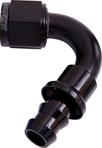 Aeroflow Performance Black Finish. Suits 400 & 500 Series Hose 400 Series Push Lock 120° Hose End -10AN AF404-10BLK Autofit