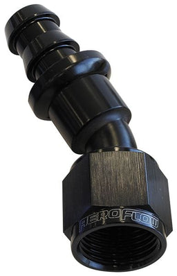 Aeroflow Performance Black Finish. Suits 400 & 500 Series Hose 400 Series Push Lock 30° Hose End -12AN AF417-12BLK Autofit