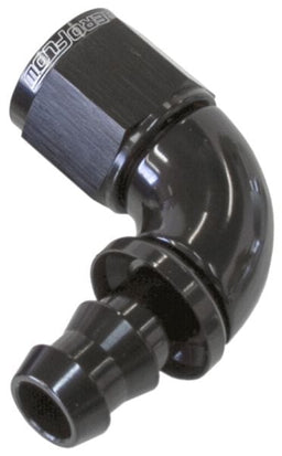 Aeroflow Performance Black Finish. Suits 400 & 500 Series Hose 510 Series Full Flow Tight Radius Push Lock 90° Hose End -4AN AF513-04BLK Autofit