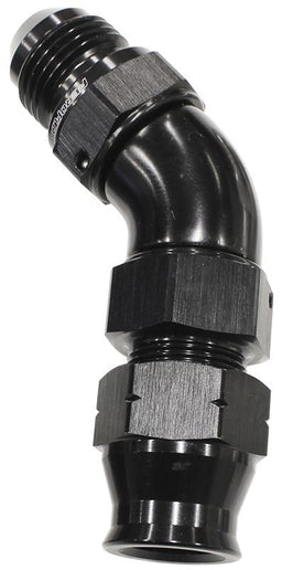 Aeroflow Performance Black Finish. Suits Aeroflow, Moroso & Russell Tubing 45° Tube to Male AN Adapter 3/4"to -12AN AF128-12BLK Autofit