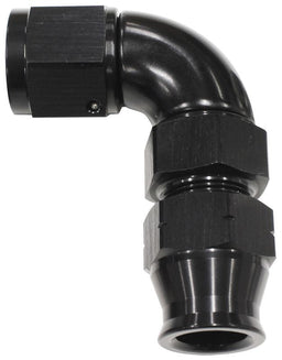Aeroflow Performance Black Finish. Suits Aeroflow, Moroso & Russell Tubing 90° Tube to Female AN Adapter 3/8"to -6AN AF139-06BLK Autofit