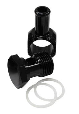 Aeroflow Performance Black Finish. Suits Edelbrock Carburettors Alloy AN Banjo with Bolt 5/8" to 3/8 Barb AF164-06BLK Autofit