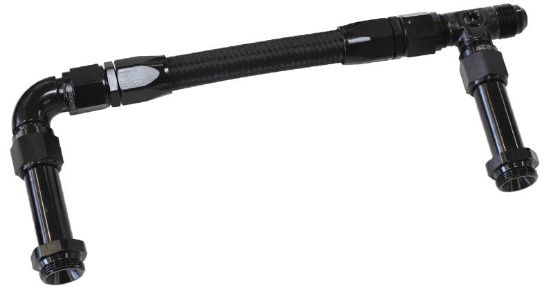 Aeroflow Performance Black Finish. Suits Holley Dual Fuel Line Carburettor Inlet Rail Kit -8AN (241mm) 4150 AF160-08BLK Autofit