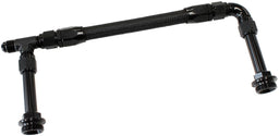 Aeroflow Performance Black Finish. Suits Holley Dual Fuel Line With Dual Metering Blocks Carburettor Inlet Rail Kit -6AN AF160-06-2BLK Autofit