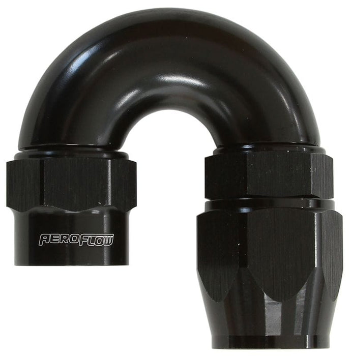 Aeroflow Performance Black Finish. Suits Kryptalon® Series Hose Kryptalon® Series Heavy Duty One Piece Swivel 180° Hose End -12AN AF7056-12 Autofit