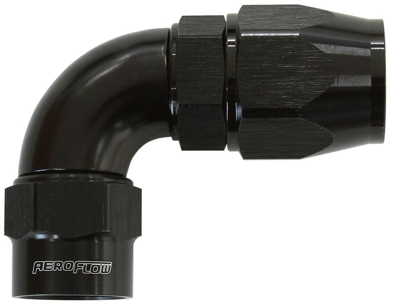 Aeroflow Performance Black Finish. Suits Kryptalon® Series Hose Kryptalon® Series Heavy Duty One Piece Swivel 90° Hose End -10AN AF7053-10 Autofit