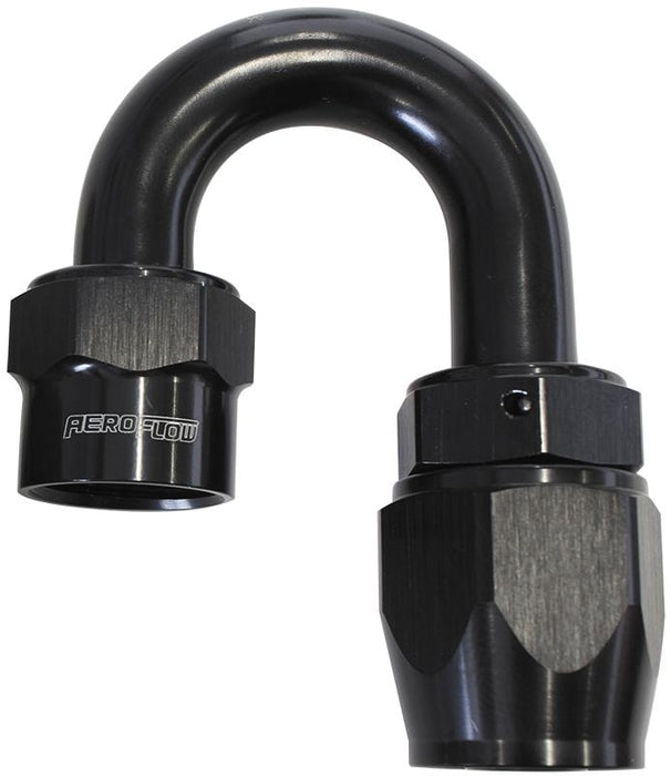 Aeroflow Performance Black Finish. Suits Kryptalon® Series Hose Kryptalon® Series Lightweight One Piece Swivel 180° Hose End -8AN AF7026-08 Autofit