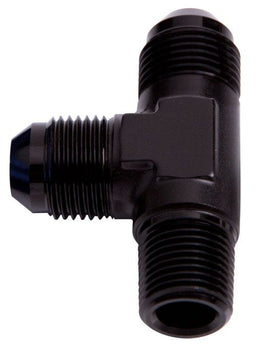 Aeroflow Performance Black Finish Tee with NPT On Run 1/8" to -4AN AF826-04BLK Autofit