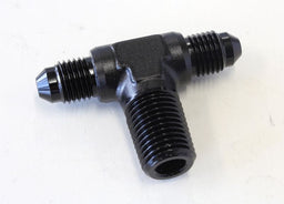 Aeroflow Performance Black Finish Tee with NPT On Side 1/4" to -4AN AF825-04-04BLK Autofit
