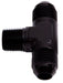 Aeroflow Performance Black Finish Tee with NPT On Side 1/4" to -6AN AF825-06BLK Autofit