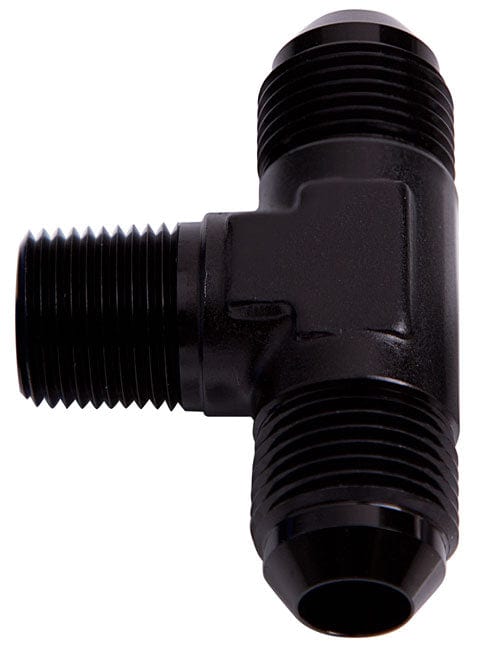Aeroflow Performance Black Finish Tee with NPT On Side 1/8" to -3AN AF825-03BLK Autofit