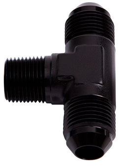 Aeroflow Performance Black Finish Tee with NPT On Side 3/4" to -12AN AF825-12BLK Autofit