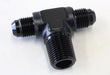 Aeroflow Performance Black Finish Tee with NPT On Side 3/8" to -6AN AF825-06-06BLK Autofit