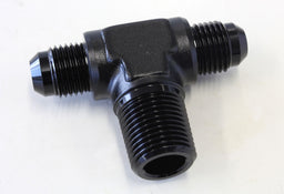 Aeroflow Performance Black Finish Tee with NPT On Side 3/8" to -6AN AF825-06-06BLK Autofit