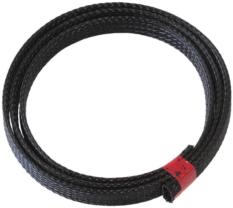 Aeroflow Performance Black Finish, Tight Weave High Coverage Flex Braid Wrap 1/2" (12.70mm) I.D. 1 Meter Length AF91-7051 Autofit