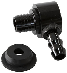 Aeroflow Performance Black Finish. Universal Billet Brake Booster Valve with 3/8" Barb AF350-01BLK Autofit
