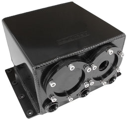 Aeroflow Performance Black Finish, Use With AF49-1014 Pumps 3.8L (1 Gallon) capacity Dual EFI Pump Under-Car Surge Tank AF77-4244BLK Autofit