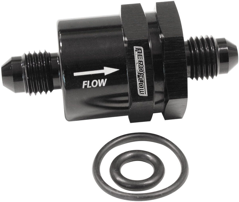 Aeroflow Performance Black Inline Check Valve -4AN AF612-04BLK Autofit
