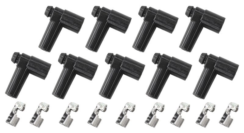 Aeroflow Performance Black, set of 9 Xpro Silicone 90° HEI Boots & 90° Terminals AF4030-8849 Autofit