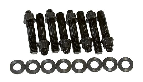 Aeroflow Performance Black Studs & Nuts Blower Stud Kit 2.50" Total Length AF37-0602BLK Autofit