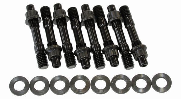 Aeroflow Performance Black Studs & Nuts Blower Stud Kit 2.90" Total Length AF37-0603BLK Autofit
