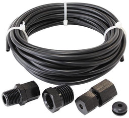 Aeroflow Performance Black Tubing with Black Fittings & Ferrules, 3.6m long Complete 1/8" Dia. Nylon Tubing Kit AF30-3000BLK Autofit