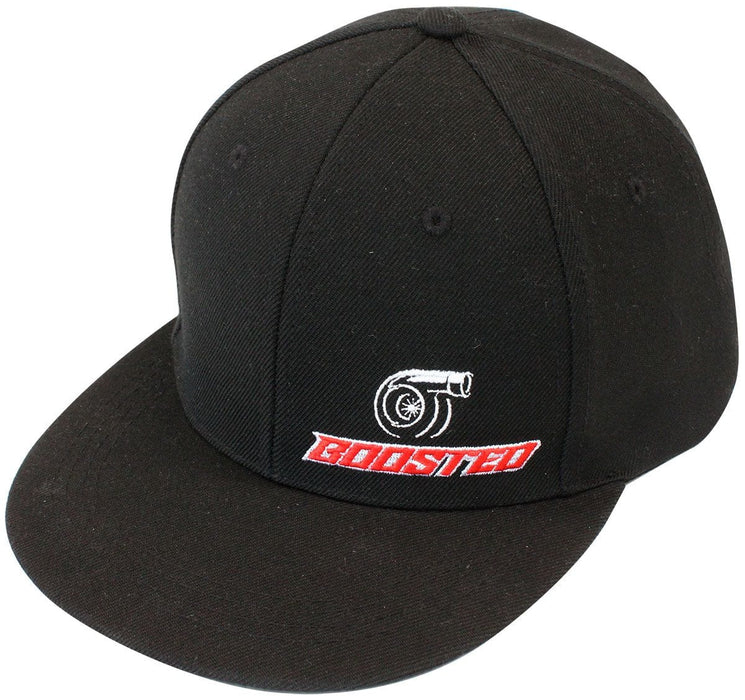Aeroflow Performance Black with Boosted by Aeroflow Logo Boosted Snap Back Hat AF-BOOSTEDSNAP Autofit