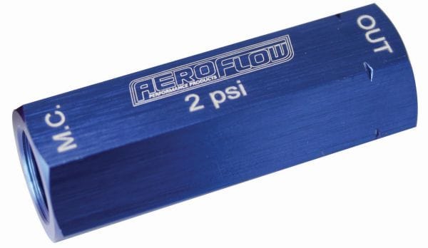 Aeroflow Performance Blue, 2 psi Residual Valve Brake Residual Pressure Valve AF387-02 Autofit