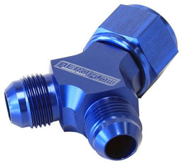 Aeroflow Performance Blue Finish. 1 x -12AN Female, 2 x -10AN Male Billet Y-Block with Female Flare AF931-12-10 Autofit