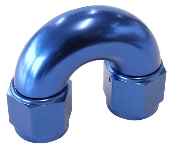 Aeroflow Performance Blue Finish 180° Full Flow Female Coupler -12AN AF536-12 Autofit
