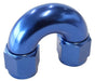 Aeroflow Performance Blue Finish 180° Full Flow Female Coupler -12AN AF536-12 Autofit